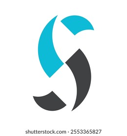 Letter S  Alphabet font logo vector design