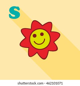 letter S from alphabet for kids