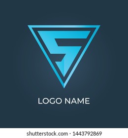 Letter "S" alphabet logo vector isolated.