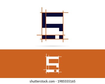 Letter S architecture logo design. Vector combination of construction and letter