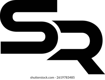 Buchstabe s mit Pfeilsymbol, sr-Logo mit Vektordatei