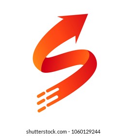 Letter S Arrow Logo