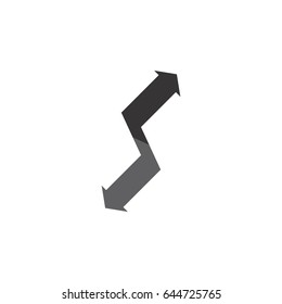 letter s with arrow logo