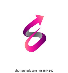 Letter S Arrow Logo