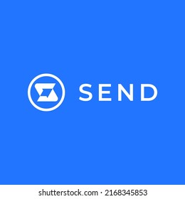 letter S with arrow logo design