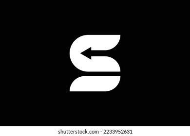 Letter S Arrow Logo Design Template