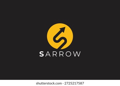 Letter-S-Pfeillogo-Design für Wachstum, Ausrichtung und Business-Branding