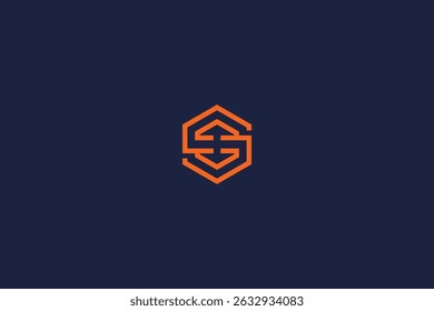 Buchstabe s Pfeil Logo Hexagon Konzept Symbol Vektor Logo Design Template Elemente