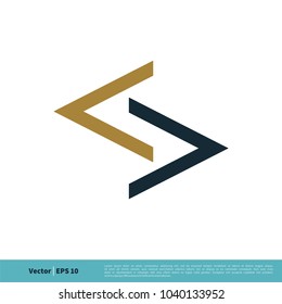 Letter S Arrow Logo Icon Vector Logo Template Illustration Design. Vector EPS 10.