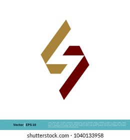 Letter S Arrow Logo Icon Vector Logo Template Illustration Design. Vector EPS 10.
