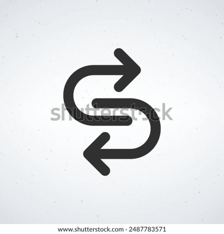 Letter S Arrow Logo Logos Design Element Stock Vector Illustration Template. Stock vector illustration isolated on white background.