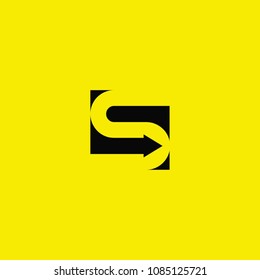 Letter S Arrow Shape Logo