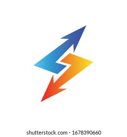 
Letter s arrows logo design
