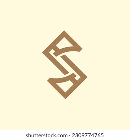 Letter S and axes logo.