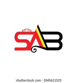 Letter S A B Logo