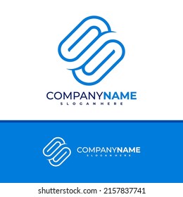 Letter S B logo design vector, Creative S B logo concepts template illustration.
