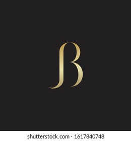 Letter S B luxury elegant modern