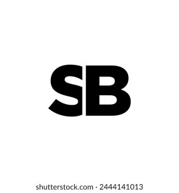 Buchstaben S und B, SB-Logo-Design-Vorlage. Minimaler anfänglicher Monogramm-Logotyp.