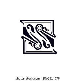 Letter s batik