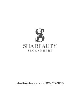 Letter S and Beauty Face logo concept ready for your brand