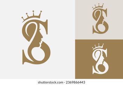 Letter S Beauty Face Logo