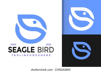 Letter S Bird Eagle Logo Design, brand identity logos vector, modern logo, Logo Designs Vector Illustration Template