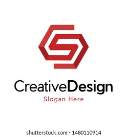 Letter S Block Creative Business Logo Design