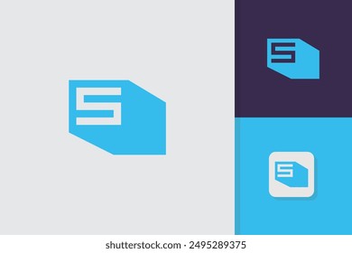 Plantilla de Vector de diseño de logotipo de letra s