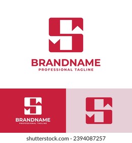 Logotipo del marcador de la letra S, adecuado para negocios relacionados con el marcador con S inicial