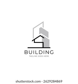 Letra S logotipo de construção para arquitetura, construção e empresa imobiliária. Modelo de logotipo de propriedade para sua marca.