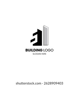 Letter S building logo for construction, architecture and property logo. Template for your brand
