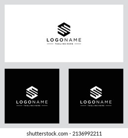 Letter S building logo design template elements	