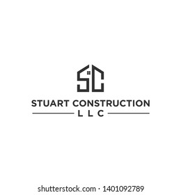 Letter S and C Initial Logo / Construction and Real Estate Design Inspiration