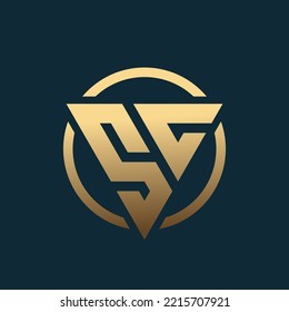 letter S and C logo , simple and clean