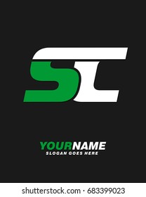 Letter S C logo template vector