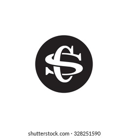 Letter S And C Monogram Circle Logo