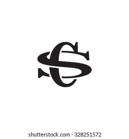 Letter S And C Monogram Logo