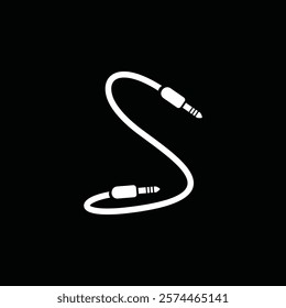 Letter S Cable Jack Logo Design Vector Icon Graphic Symbol Illustration