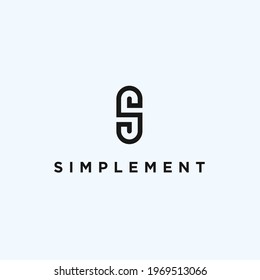 letter s capsule logo design vector illustration