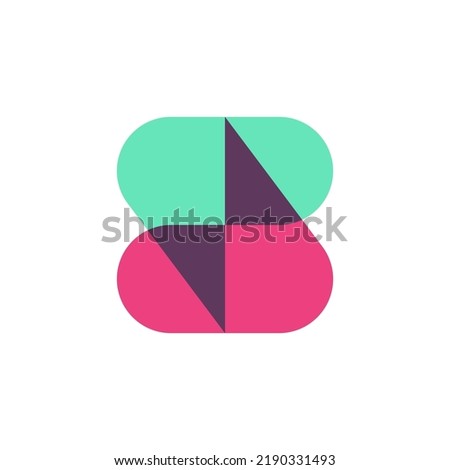 Letter S chat or S bolt logo template
