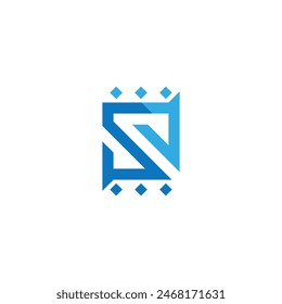 The letter S chat logo is simple and modern, suitable for businesses related to communication.