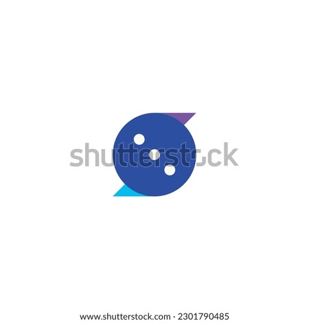 Letter S Chat logo. The logo is Simple and Modern