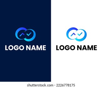 letra s con marca de verificación moderna plantilla de diseño de logotipo de negocios