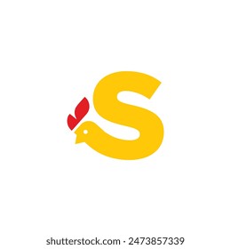 Letter S Chick logo icon vector template.eps