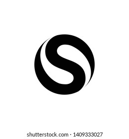 Letter S Circle Logo Design Vector Stock Vector (Royalty Free ...