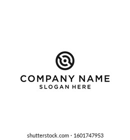 letter s circle logo design vector illustration template