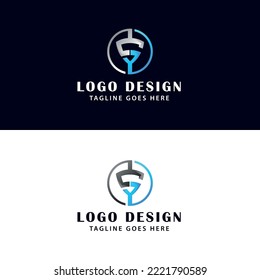 Letter S circle logo design