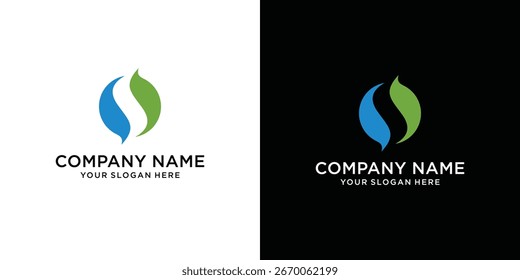 Letter S Circle Logo Design Vector Illustration Template.
