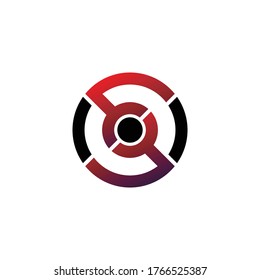 Vector de diseño de icono del logotipo del círculo de la letra S. ilustración vectorial de logotipo monográfico