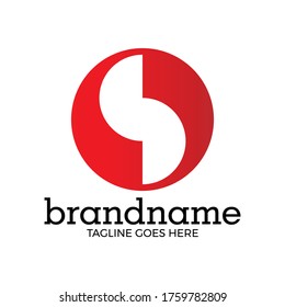 Letra S en la ilustración del vector del logotipo de círculo